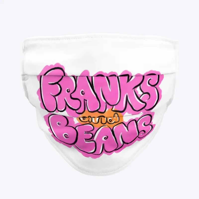 Franks and Beans Orange/Pink Logo Design