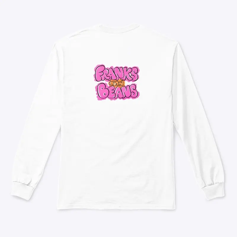 Franks and Beans Orange/Pink Logo Design