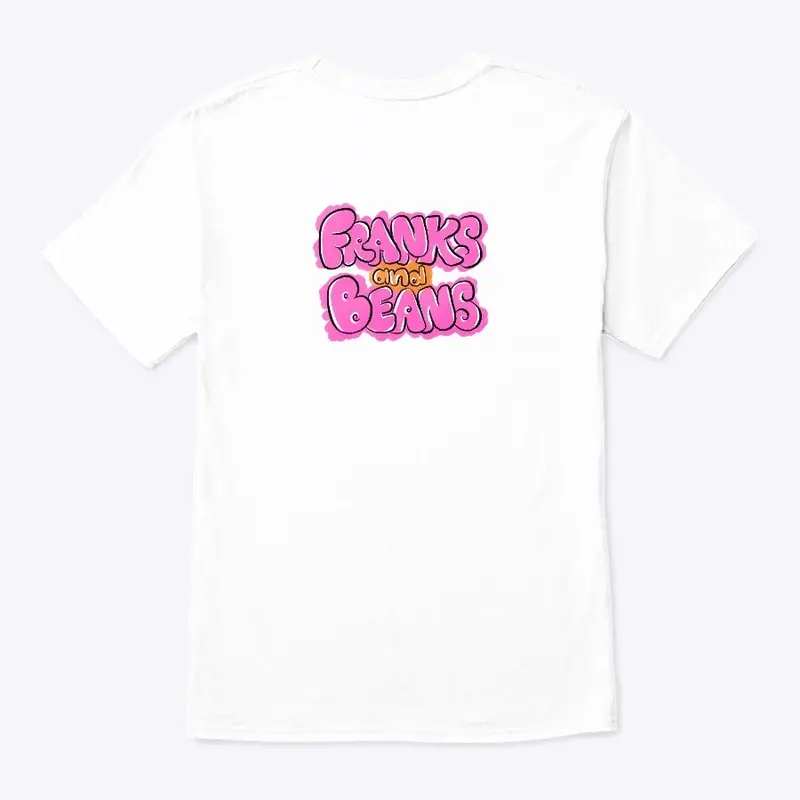 Franks and Beans Orange/Pink Logo Design